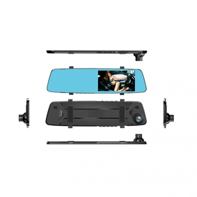 Видеорегистратор-зеркало автомобильный с экраном 12,7 см, 1080P, двойная камера, ночная съемка-8