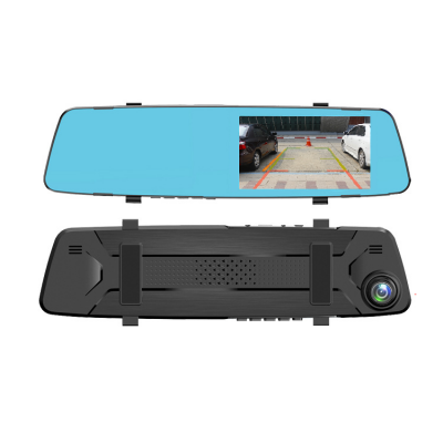 Видеорегистратор-зеркало автомобильный с экраном 12,7 см, 1080P, двойная камера, ночная съемка-1